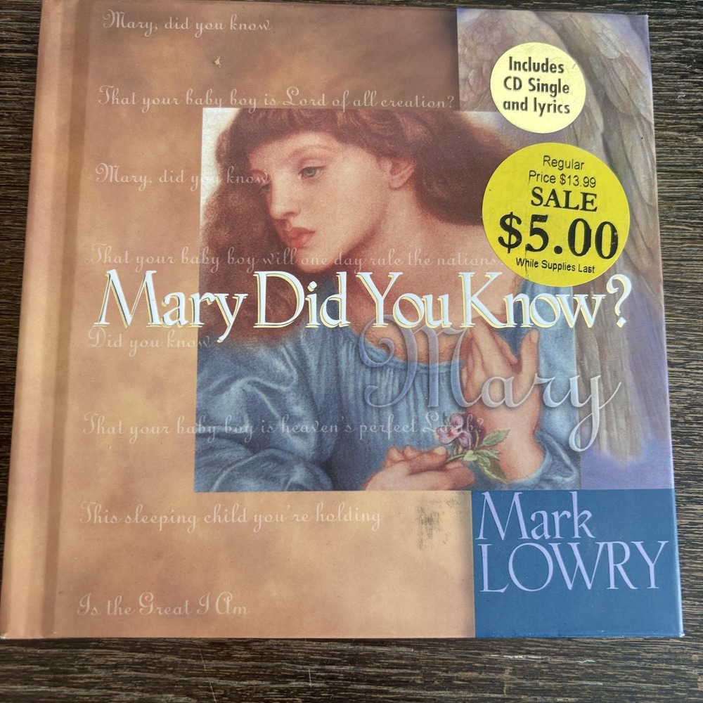 Mary Did‎ You Know? Mark Lowry Thomas Nelson Brown Christian Hardcover Book